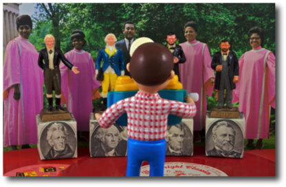 Leroy and his Singing Flamingos are invited to a
rose garden soir&eacute;e